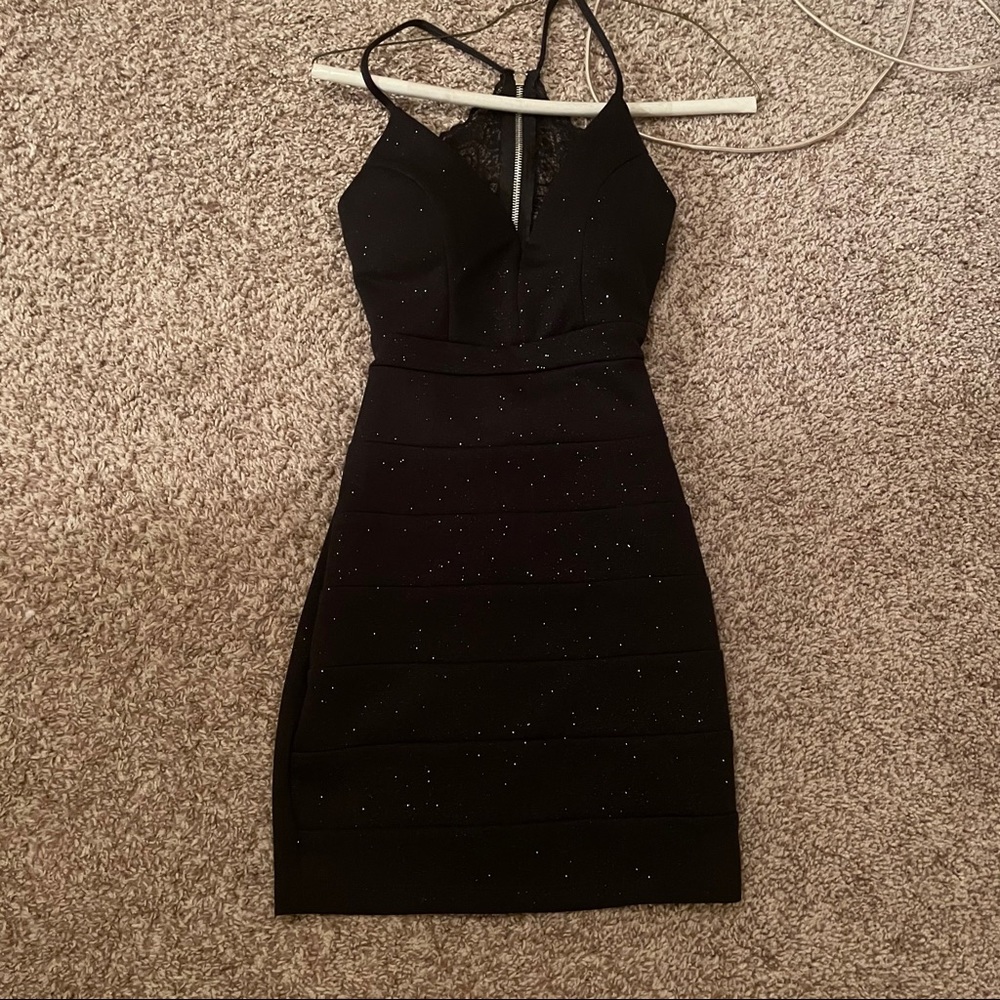LBD with sparkles size XXS bodycon dress